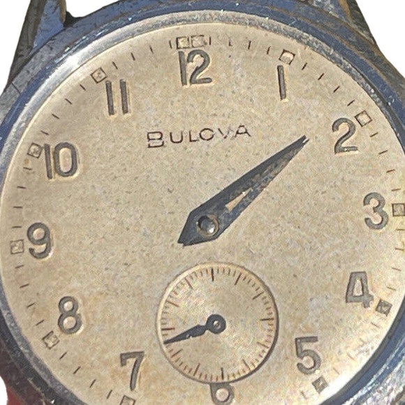 Vtg 1960s Bulova Watch Manual Wind Mechanical Shock Water Anti Magnetic Parts - Picture 1 of 6